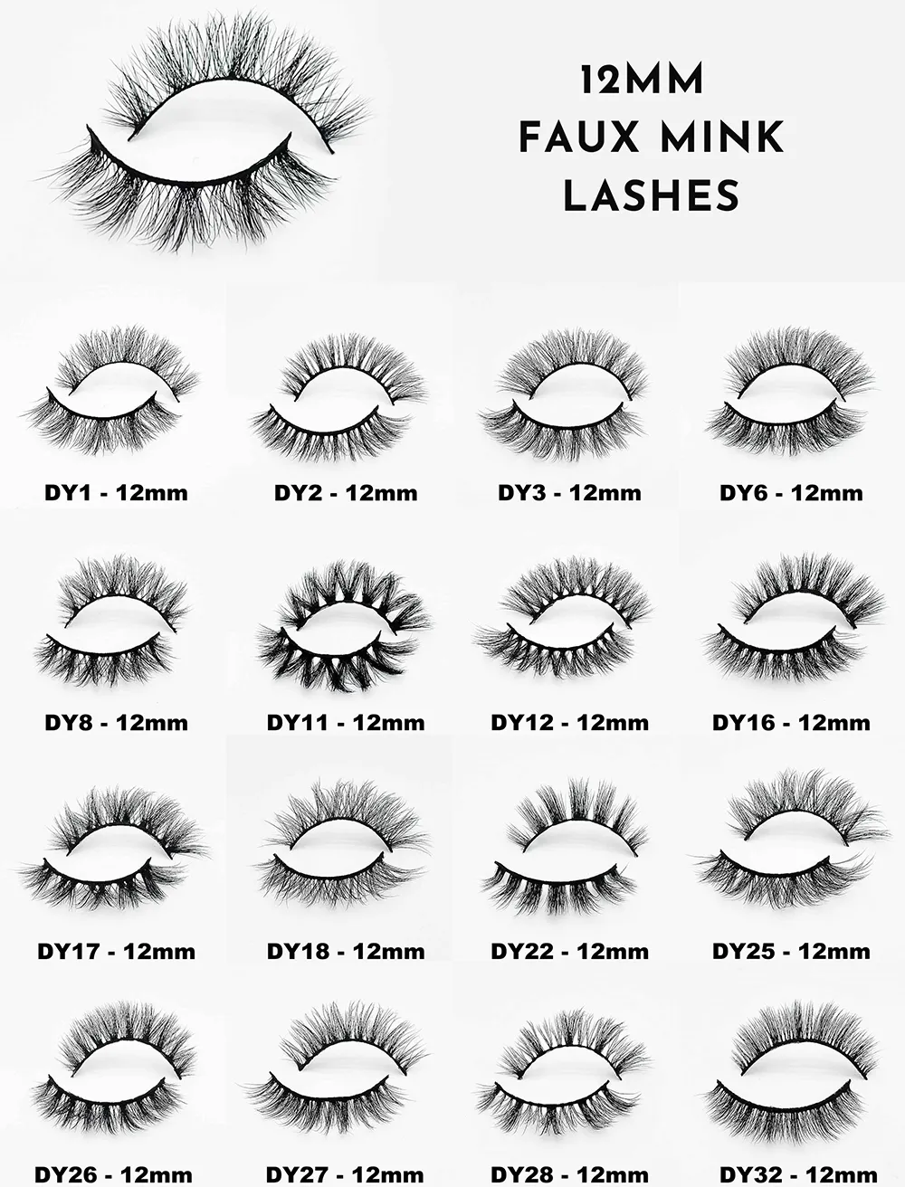 12mm Faux Mink Lashes