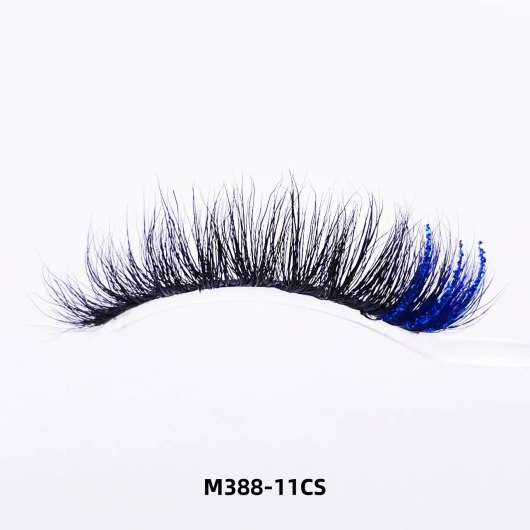 YLHT Color 15mm Mink Lashes With Glitter