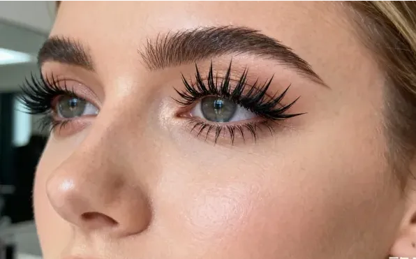 dramatic eyelashes,