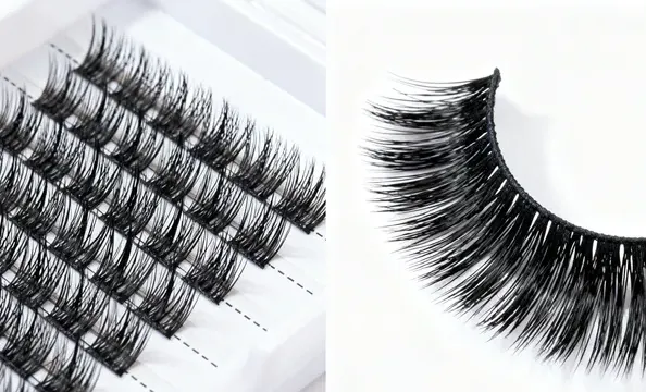 Cluster Lashes vs Strip Lashes comparison
