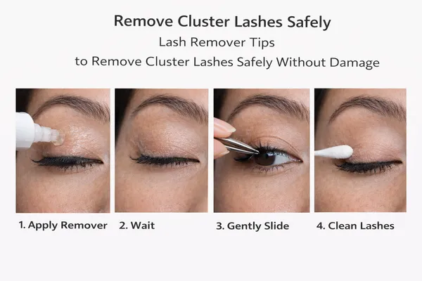 lash remover tips to remove cluster lashes safely without damage