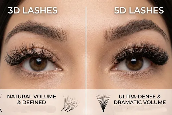3D lashes or 5D lashes